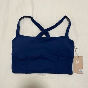 POPFLEX Royal Blue Daphne Corset Crop Top